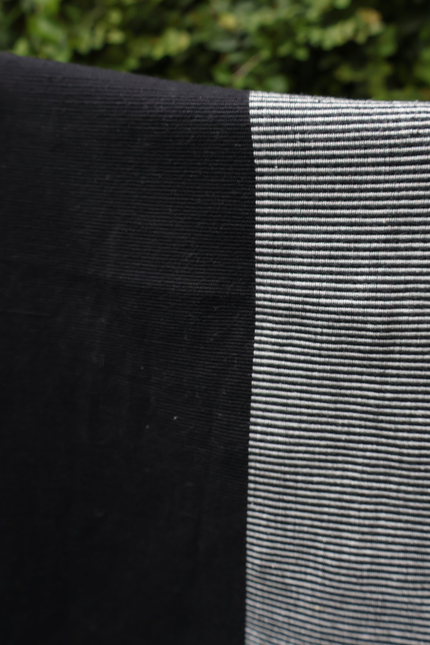 GREY PONCHO WITH BLACK EDGE