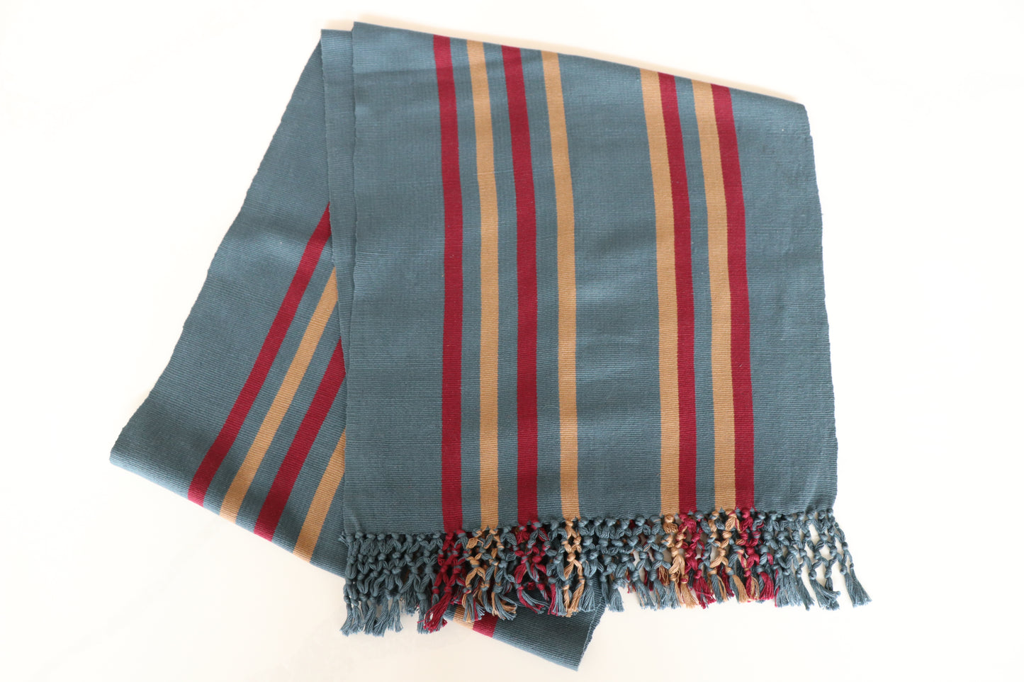 GREY STRIPED TABLE RUNNER