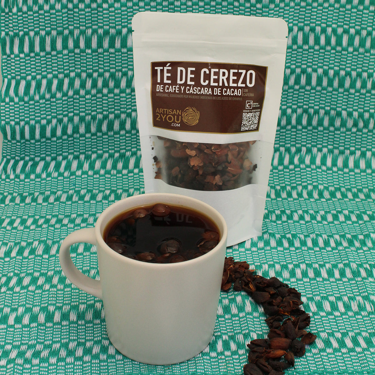 TÉ DE CEREZO, CAFE Y CÁSCARA DE CACAO X 50GR.