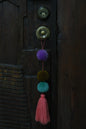 PINK LOCK KEYCHAIN ​​WITH COLORED BALL