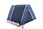 Load image into Gallery viewer, BLUE TABLE RUNNER WITH BLACK STRIPES
