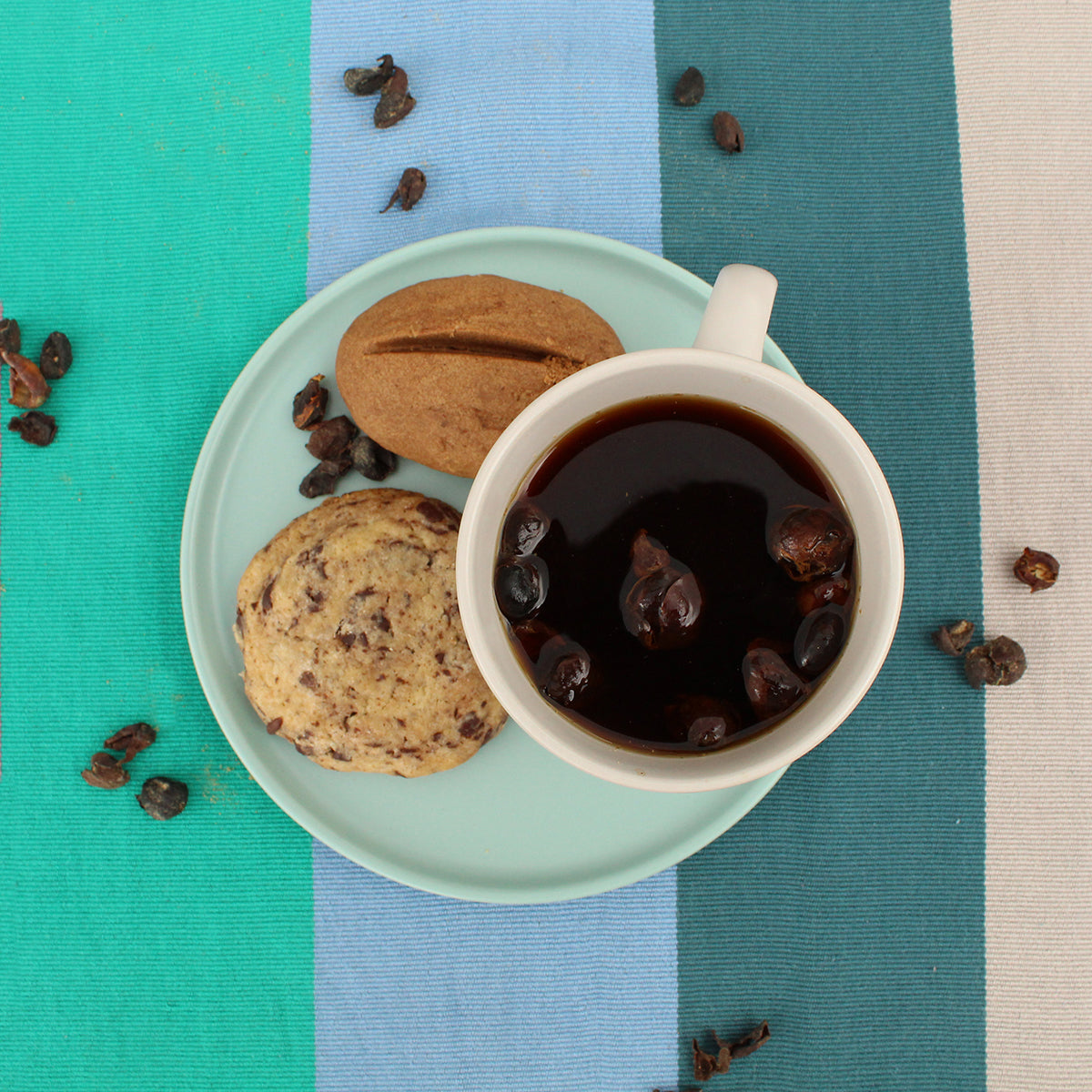 TÉ DE CEREZO, CAFÉ, CANELA Y JENGIBRE X 50 GR.