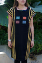 VESTIDO NEGRO CON RAYAS