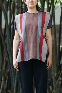 BROWN STRIPED VEST