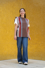 Load image into Gallery viewer, BROWN STRIPED VEST
