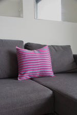 Load image into Gallery viewer, PINK AND BLUE CUSHION COVER
