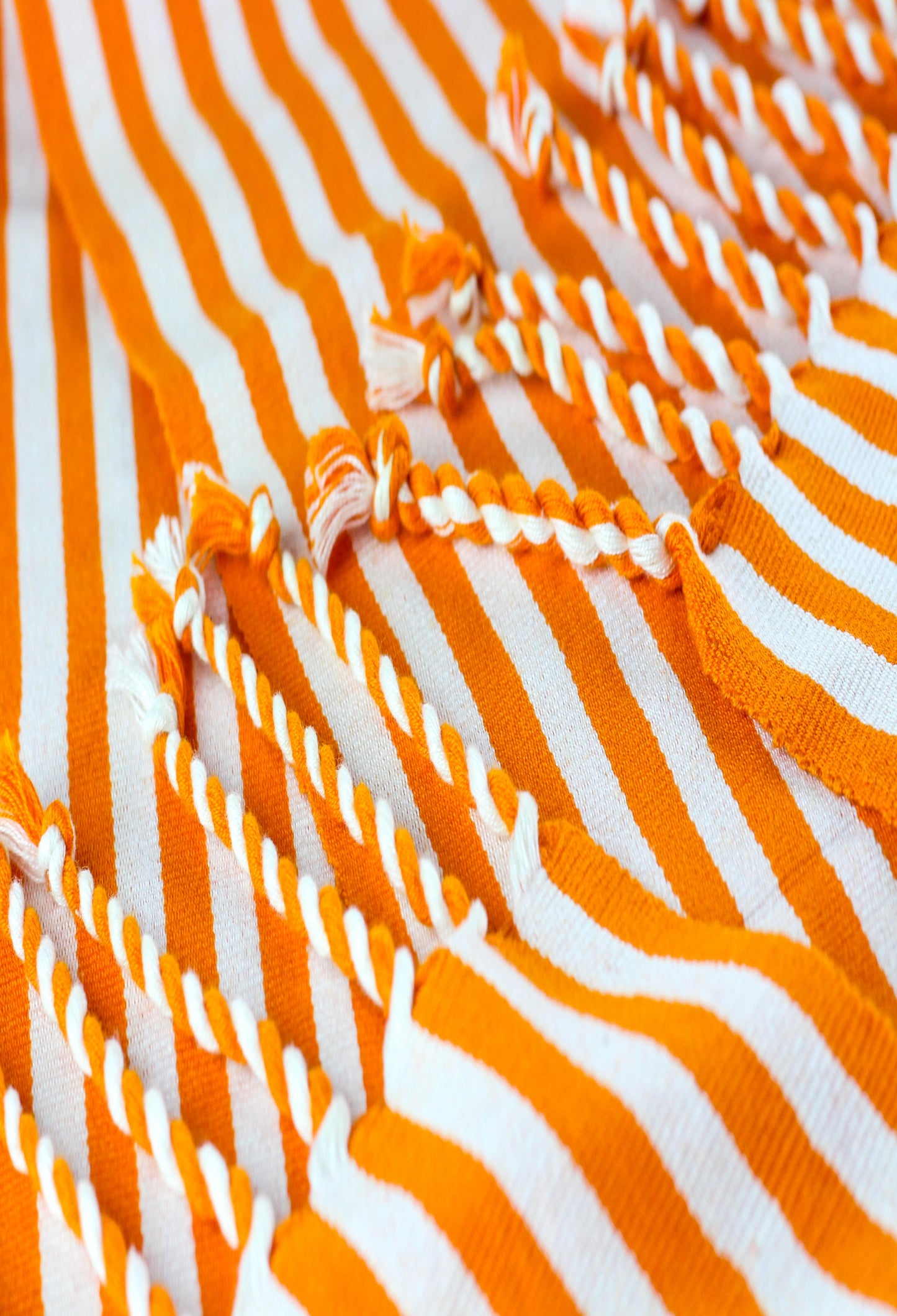 BUFANDA NARANJA RAYADA