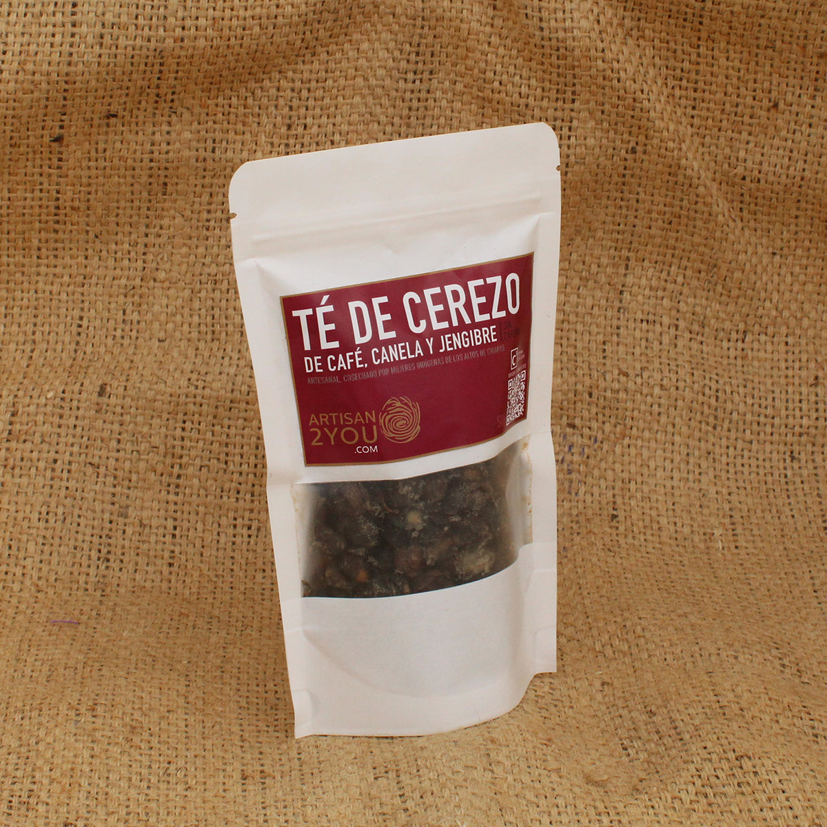 TÉ DE CEREZO, CAFÉ, CANELA Y JENGIBRE X 50 GR.