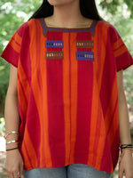 Load image into Gallery viewer, HUIPIL RED AND ORANGE
