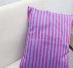 Load image into Gallery viewer, PINK AND BLUE CUSHION COVER
