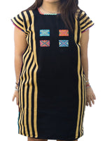 Load image into Gallery viewer, BLACK DRESS WITH STRIPES
